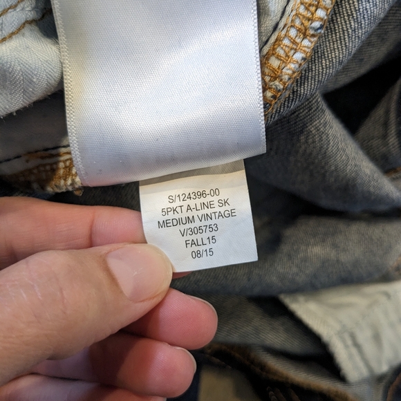 GAP Blue Denim A Line Skirt - Picture 5 of 6